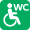 アイコン：車いす使用者用トイレ