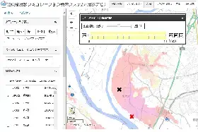 画面：地点別浸水シミュレーション検索システム