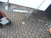 写真：美園地区の火災の跡