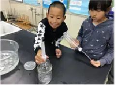 写真：実験の様子