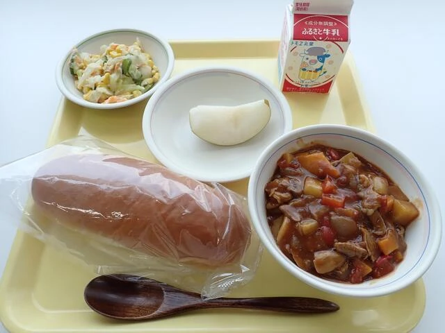 写真：8月29日（火曜）給食