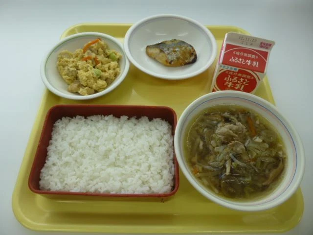 写真：10月24日（月曜）給食