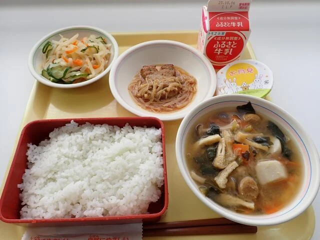 写真：9月26日（火曜）給食