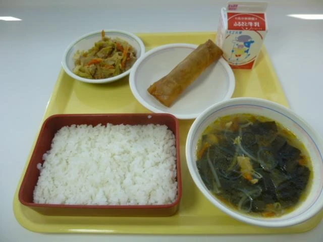 写真：12月15日（木曜）給食