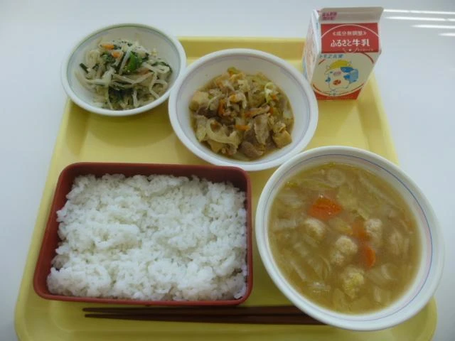 写真：12月20日（火曜）給食