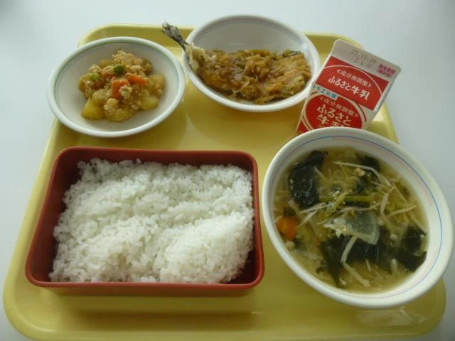 写真：10月14日（金曜）給食