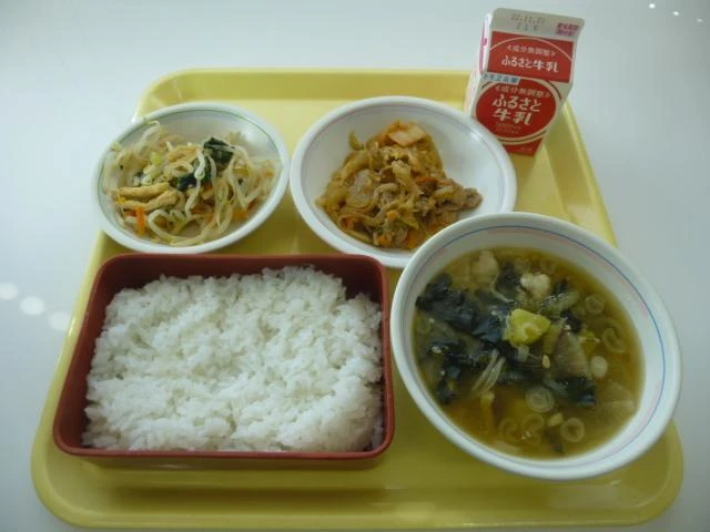 写真：10月20日（木曜）給食