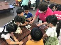 写真：市内児童クラブでの食育の様子