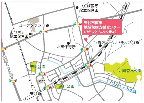 地図：守谷市南部地域包括支援センター