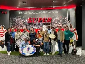 写真：アサヒビール工場見学の様子