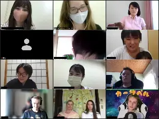 写真：オンライン交流会の様子