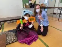 写真：シュテファニーさんとの記念撮影