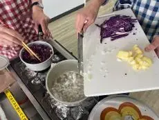 写真：紫キャベツの煮込み料理