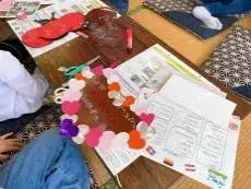 写真：作成したカード