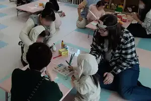 工作コーナーの様子