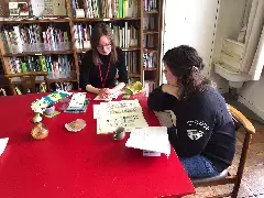 写真：オリエンテーションをする様子