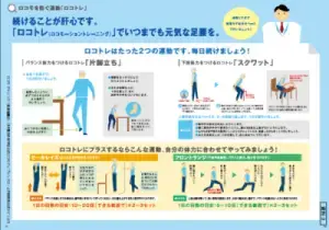 写真：ロコモチャレンジ　チラシ