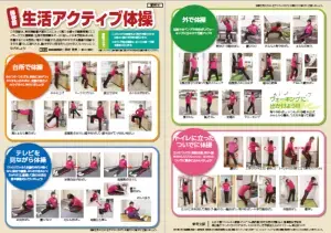 写真：健体財団　生活アクティブ体操　チラシ