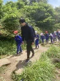 写真：筑波山遠足の様子1