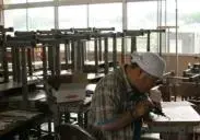 写真：彫刻の様子