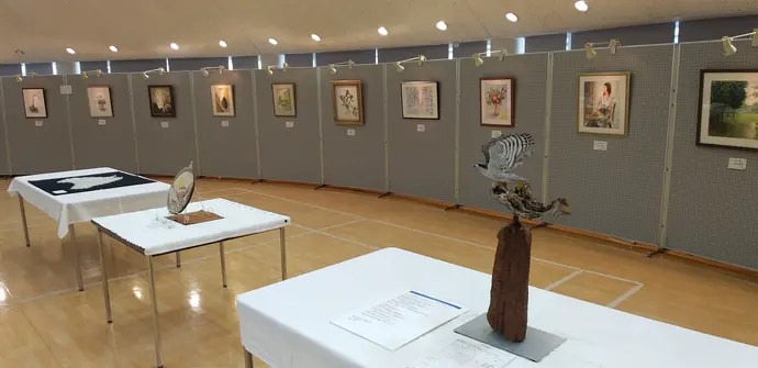 令和6年の美術展会場の写真