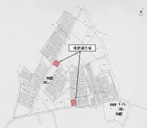 地図：高野瓜代農園の堆肥置き場