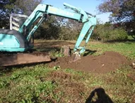 写真：公園整地の様子