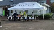 写真：敬老記念品配布の様子