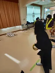 写真：輪投げの様子