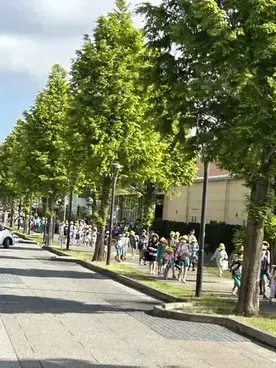 5月のあいさつ運動の様子