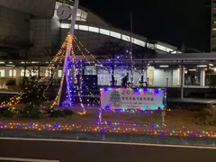 写真：守谷駅東口イルミネーションの様子
