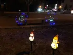 写真：雪だるまのイルミネーション