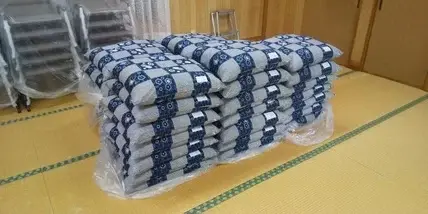 写真：上町公民館の購入後の座布団