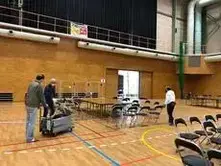 写真：ようこそ守谷へ2022の準備の様子1