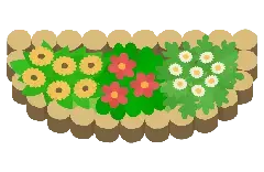 イラスト：花壇