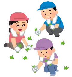 イラスト：草むしり