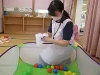 写真：除菌タイムの様子2