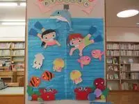 写真：海で遊ぶ壁飾り1