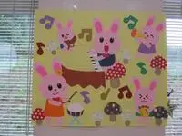 写真：音楽会の壁飾り