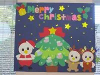 写真：メリークリスマスの壁飾り