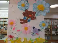 写真：春をイメージした壁飾り