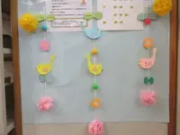 写真：鳥と鼻のつるし飾り