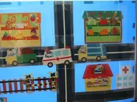 写真：窓飾りの交差点