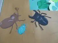 写真：虫の壁飾り