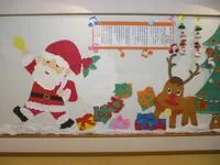 写真：クリスマスの壁飾り