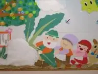 写真：みんなで協力している