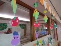 写真：夏野菜のつるし飾り