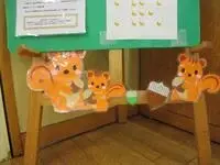 写真：りすの飾り