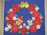 写真：クリスマスのリース