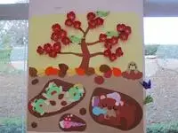 写真：梅の花の壁飾り